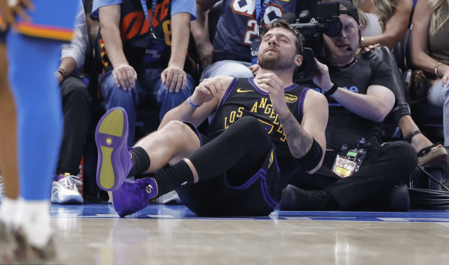 湖人重创！东契奇左腿筋二级拉伤 本赛季常规赛报销