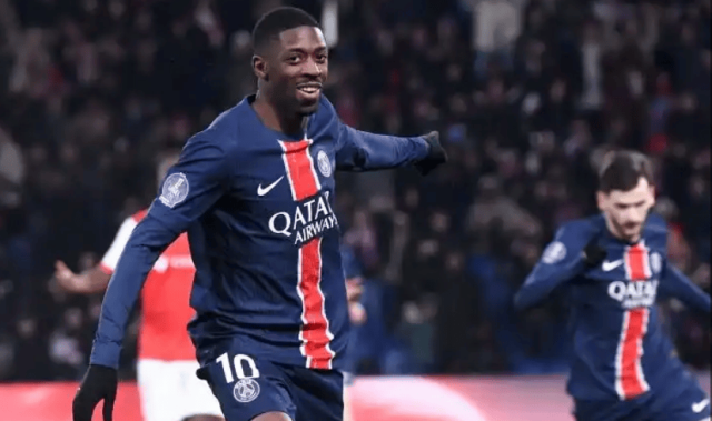 法甲射手榜：登贝莱21球领跑，格林伍德19球紧随其后！