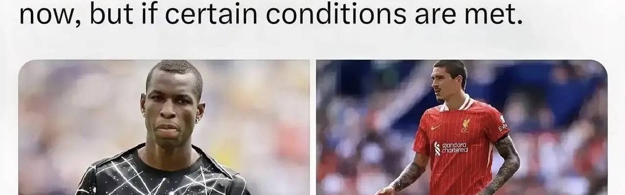 意甲媒体透露：米兰最近的前锋目标是努涅斯，目前球员估值5000万英镑