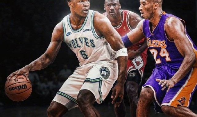 爱德华兹今夏看了大量科比乔丹录像 学习背身后仰